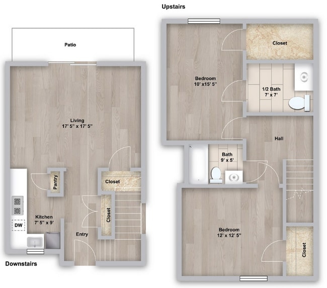Floorplan - Forest View Apartment Homes