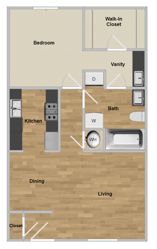Floorplan - Point O'Woods Apartments