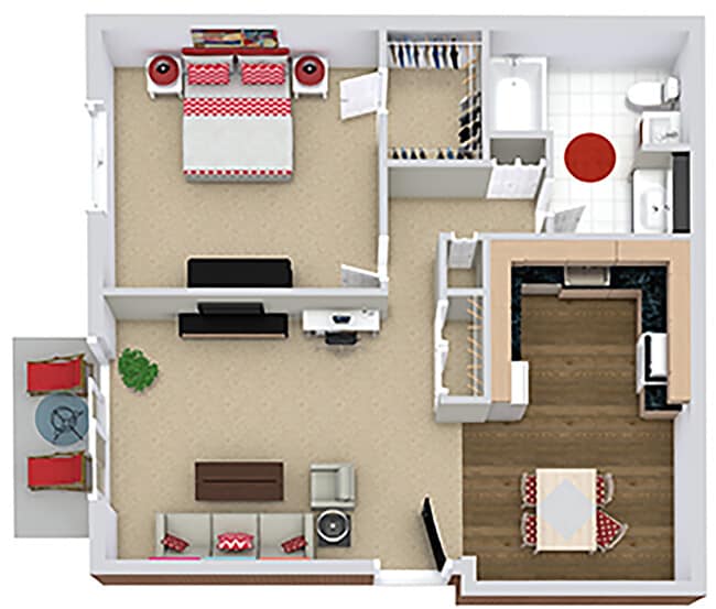 Floorplan - Briarwood Park Apartments