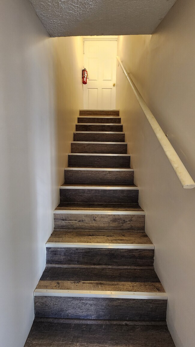 Stairs from garage to upstairs - 833 Plantation Dr