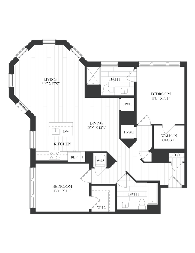 Floorplan - The Barrett at Chevy Chase Lake