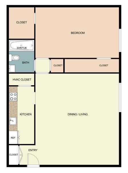 1 bedroom - Lexington Springs Apartments