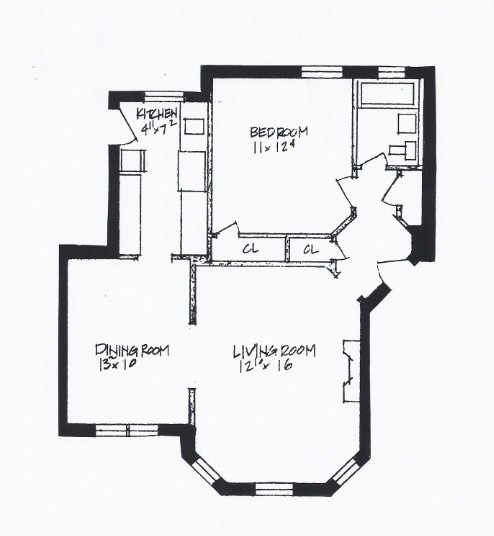 Floorplan - 609-17 N. Sheridan Rd.