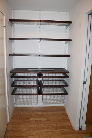 view of master closet drawers and shelving - 1300 13th St NW