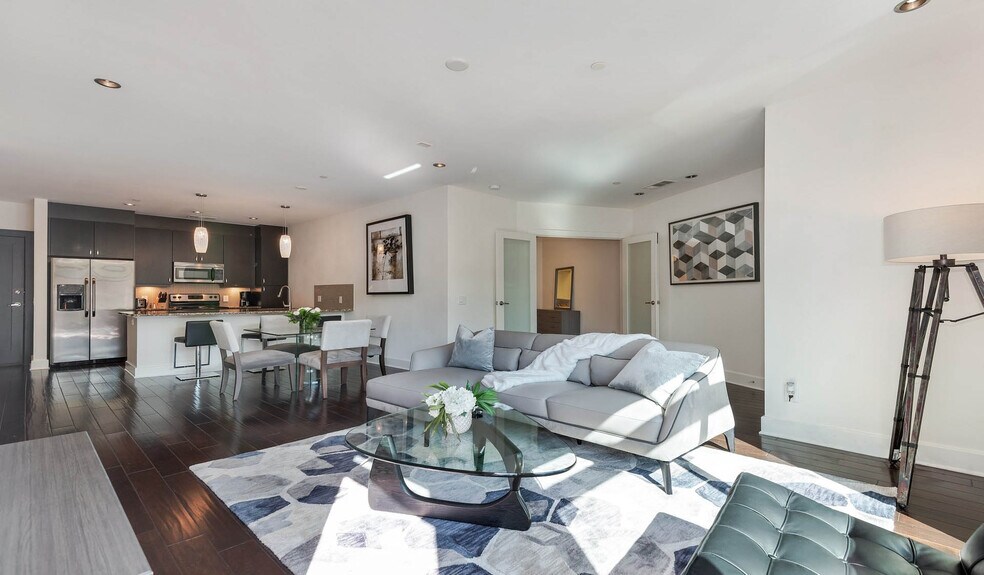 Apartment homes feature oak-plank wood flooring - 1045 On The Park Apartment Homes