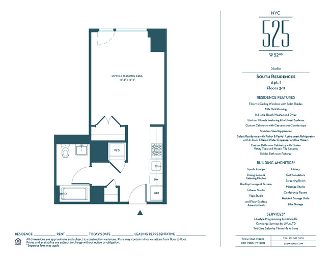 Floorplan - 525 West 52nd