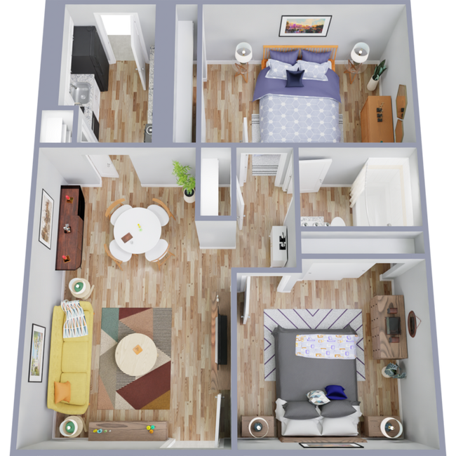 Bend_B1.png - Bend at Oak Forest Apartments