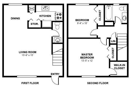 2BR/1.5BA - Harbor Palms Apts