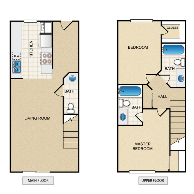 Floorplan - Village Townhomes