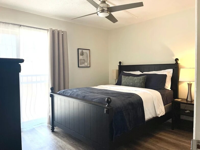 Blackout curtains, white noise machine, earplugs, sleep masks, ceiling fan - 1700 SW 16th Ct