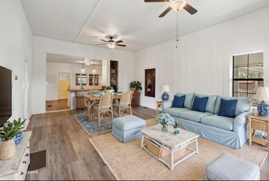 Unit B Virtually staged living room - 18490 Empire St