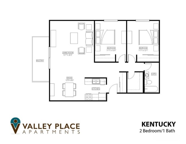 Floorplan - Valley Place Apartments