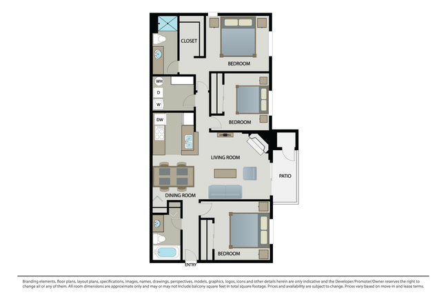 3 Bed 2 Bath - Canyon Pointe