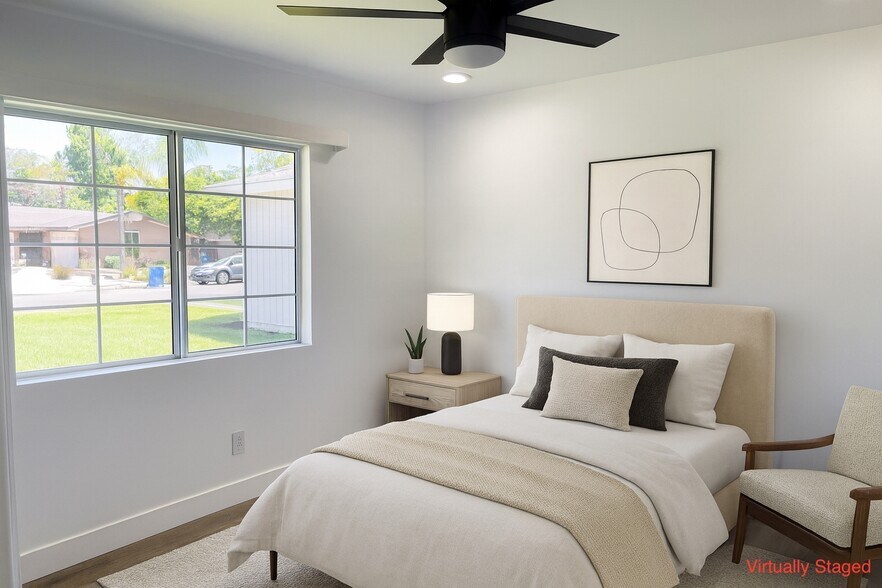 Bedroom 1 Virtually Staged - 6221 Glide Ave