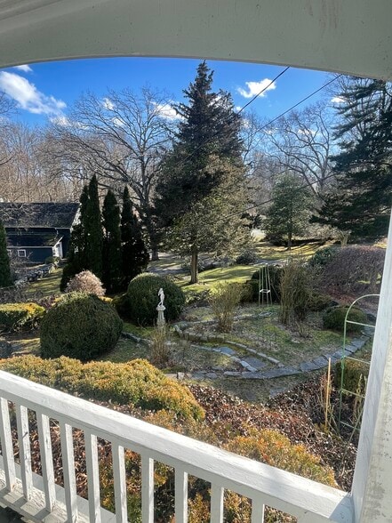 Virw of garden from porch - 856 Boston Post Rd