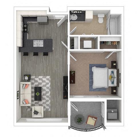 Floorplan - Studio One Apartments