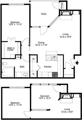 Floorplan - St Andrews at River Park Apartments