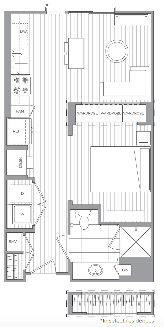 A: Studio, 1 bath - Hanover Parkview