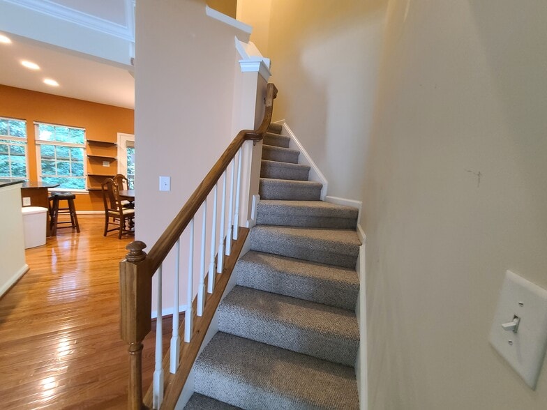 kitchen and stairs - 832 Rock Creek Rd