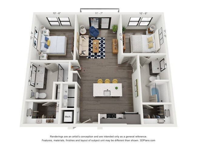 Floorplan - The Goodwin Apartments
