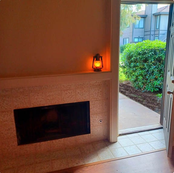 Fireplace in Living Room - 1190 S Winery Ave