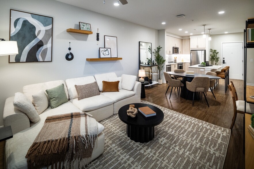 Upgrade Collection living, dining, and kitchen space with hard surface flooring throughout - Avalon Wayne