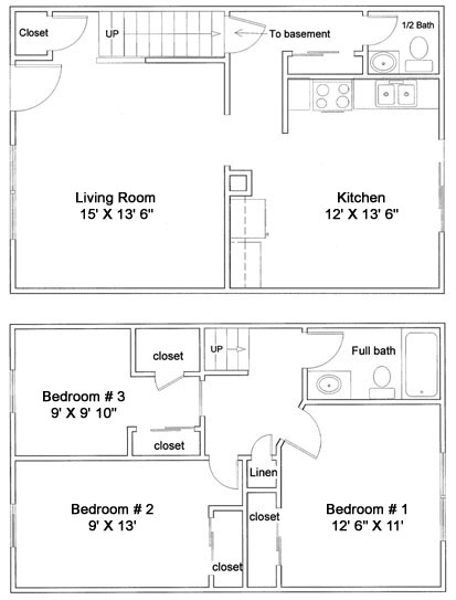 3BR/1.5BA - Carriage Arms Apartments