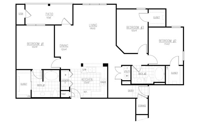 Floorplan - Maple Knoll Apartments