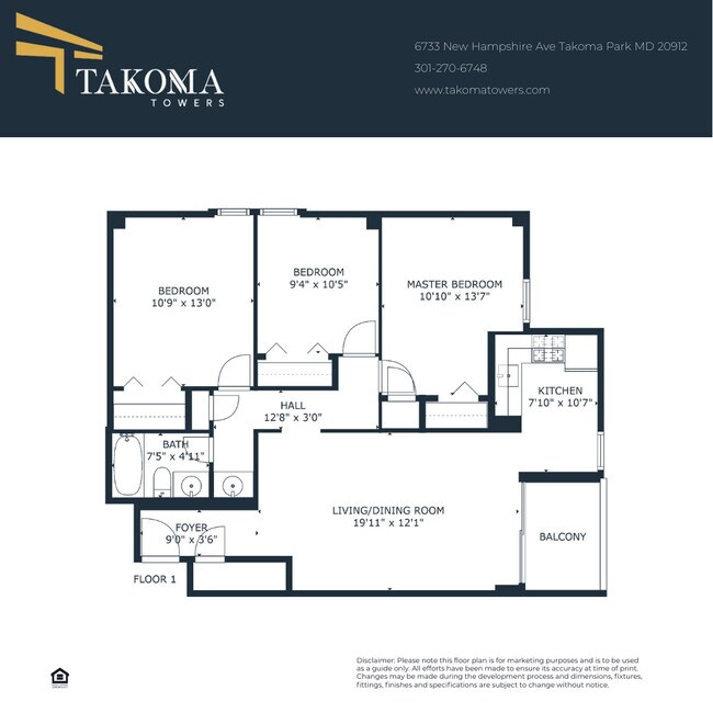 Takoma Towers 6733 New Hampshire Ave Takoma Park MD 20912 Apartment