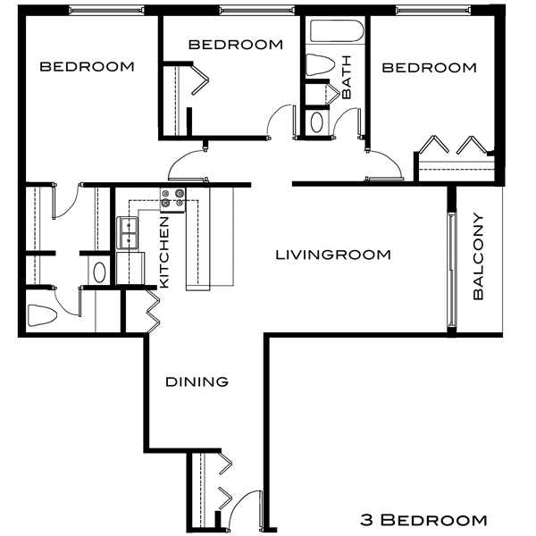 Floorplan - Buena Vista Apartments & Townhomes