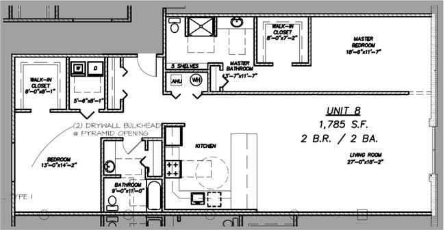 Floor Plan - Condo 508 - Lofts at Kalamazoo City Centre