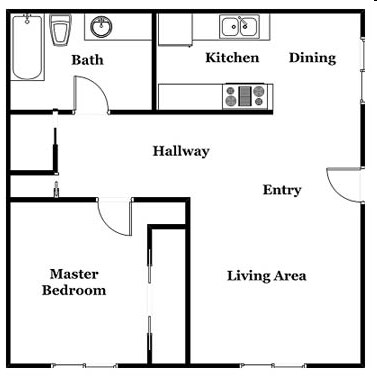 1BR/1BA - Waterman Apartments