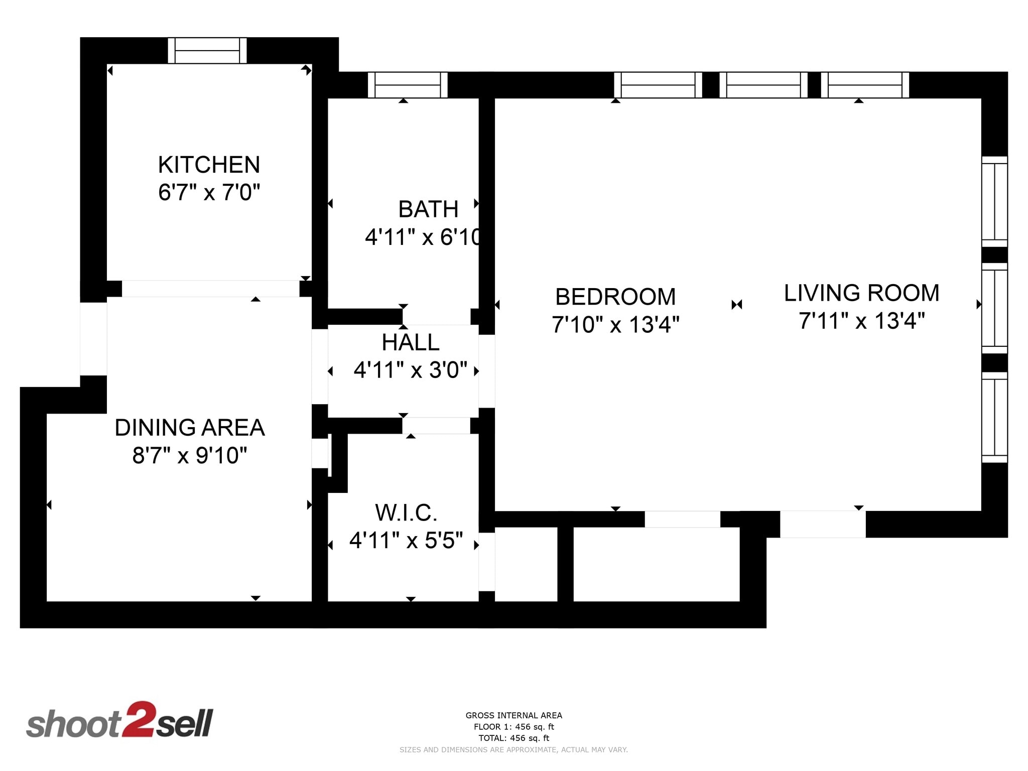 Floorplan with dimensions - 600 N Montclair Ave