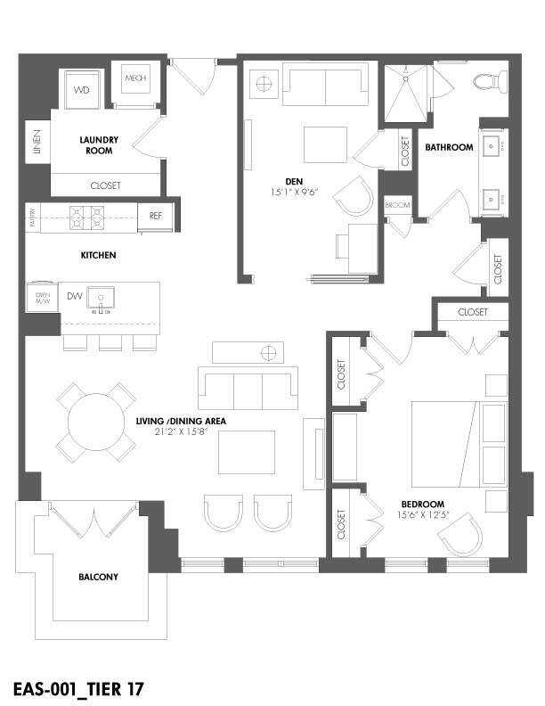 Floorplan - The Residences at Eastern Market