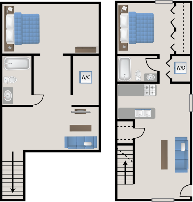 987sqft 1bed1bath.png - Stratton Park Apartments