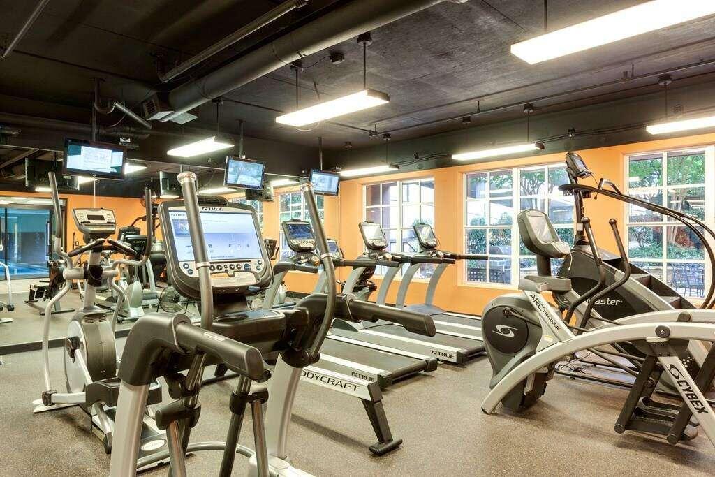 the gym’s cardio room - 1101 Juniper St NE
