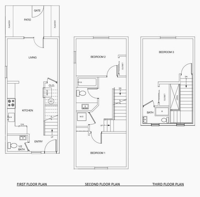 Floorplan - 3408-3412 Northwest, 3 Beds, 2.5 Bath & 4 ...