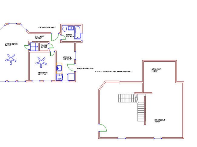 Floorplan - 432-438 N. Austin Blvd.