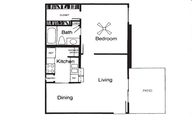 A Plan - Applewood Village Apartments