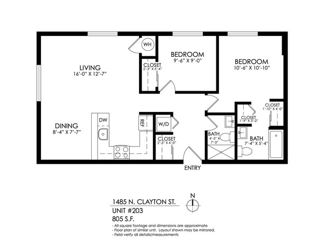 Floorplan - 1485 Clayton