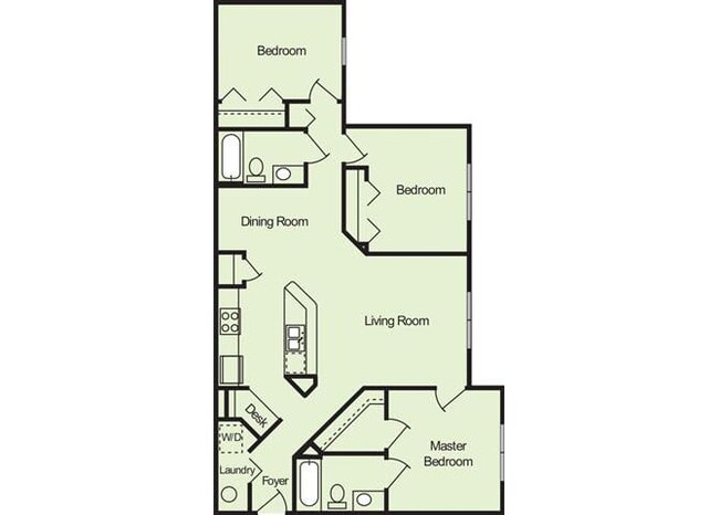 Floorplan - Lindsey Terrace Apartments