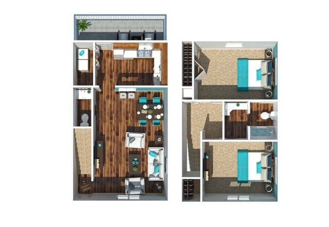 Two Bedroom One and A Half Bathroom - Veranda at the Ridge