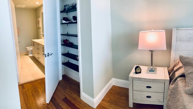 Master Bedroom shoe closet - 550 Okeechobee Blvd
