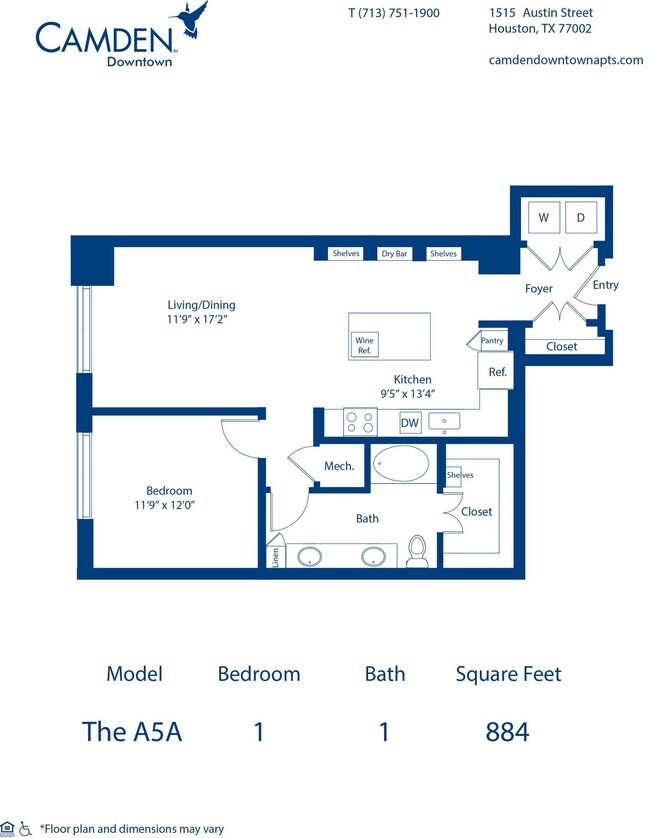 Floorplan - Camden Downtown