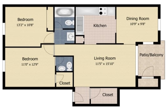 2BR/1.5BA - Woodlawn Village