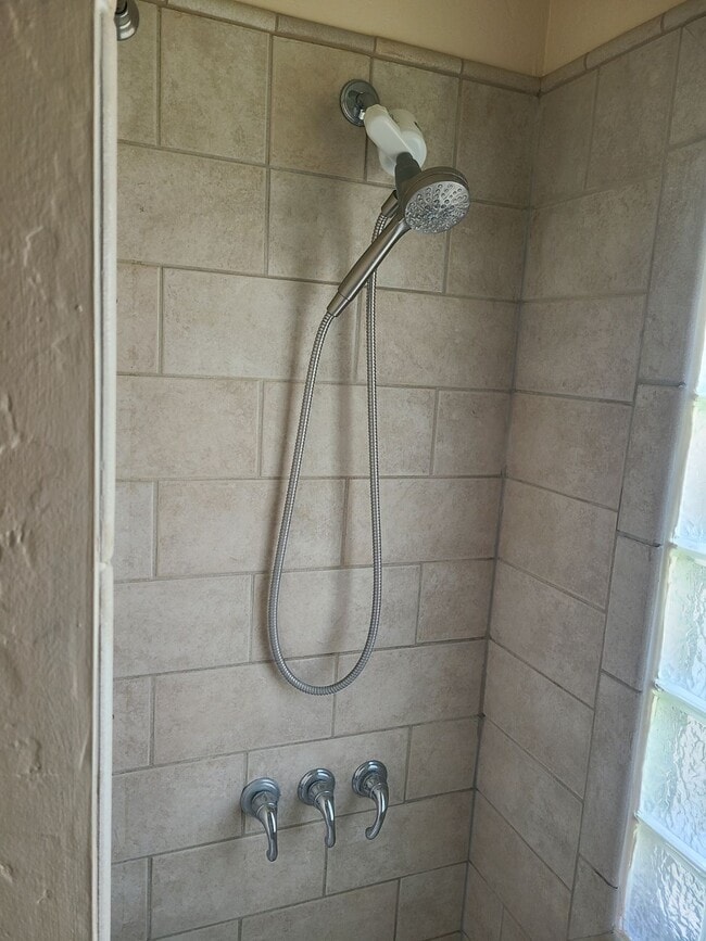 Shower head with water filter - 340 N Brookside St