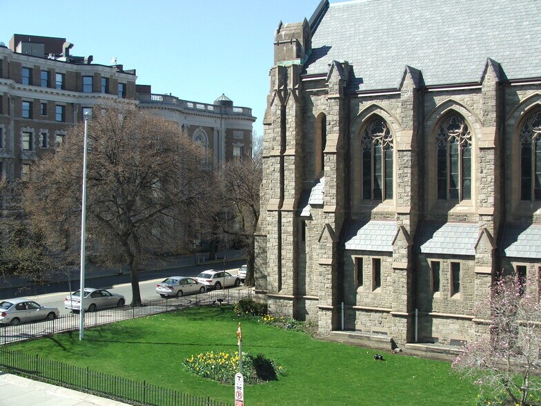 View of Catholic Church from Kitchen Window - 1091 Boylston St