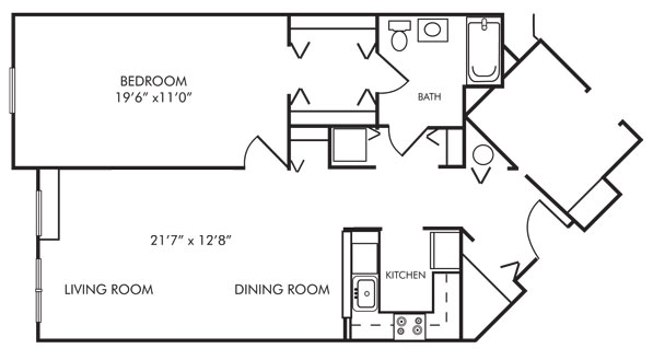 1BR/1BA - Evergreen Senior Community