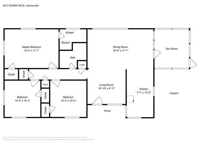 Building Photo - Updated 3 Bed, 2 Bath Home with Fenced Yard & Sunroom in Jacksonville, FL