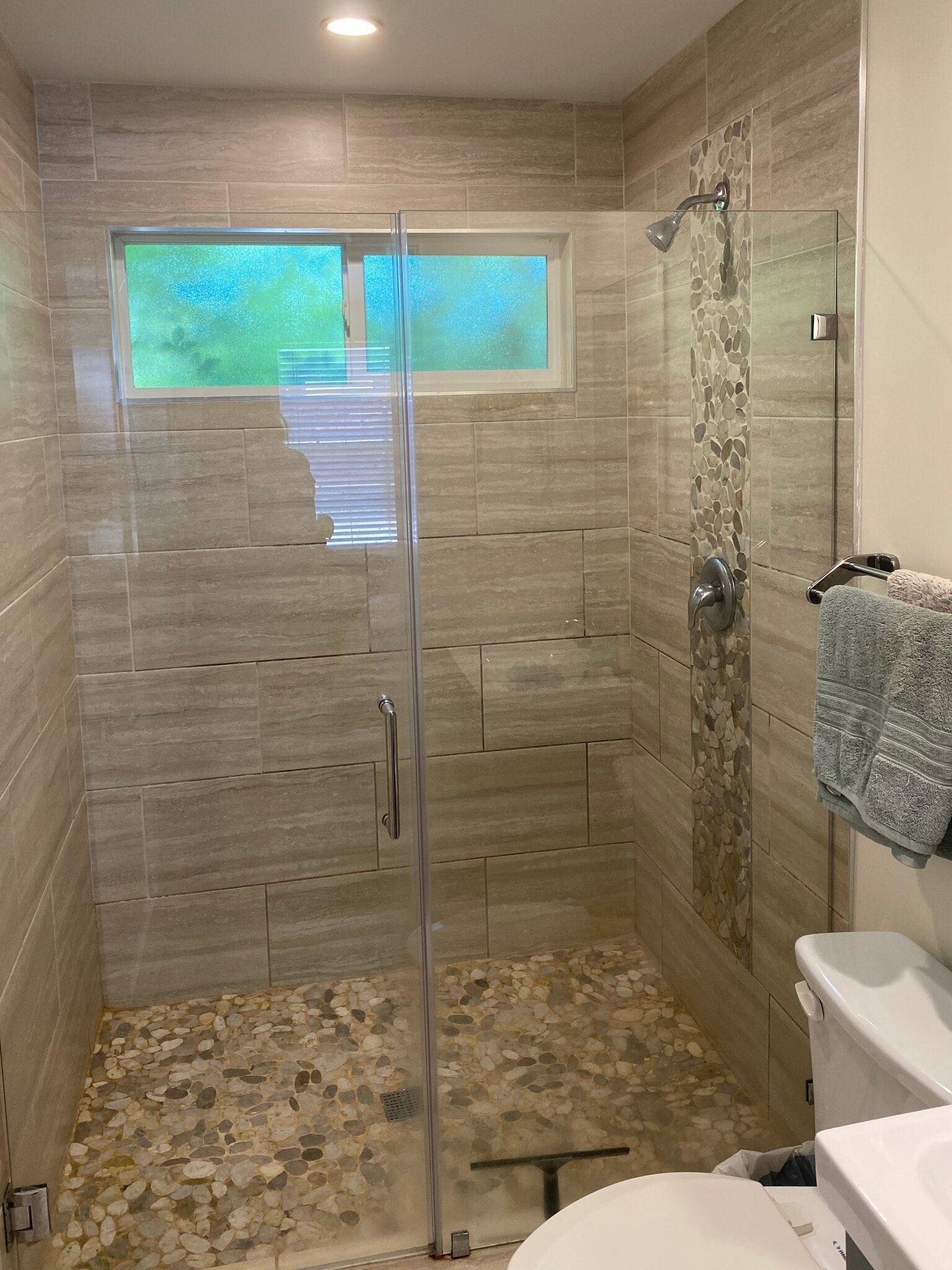 Master bath custom tile - 1705 E 14th St